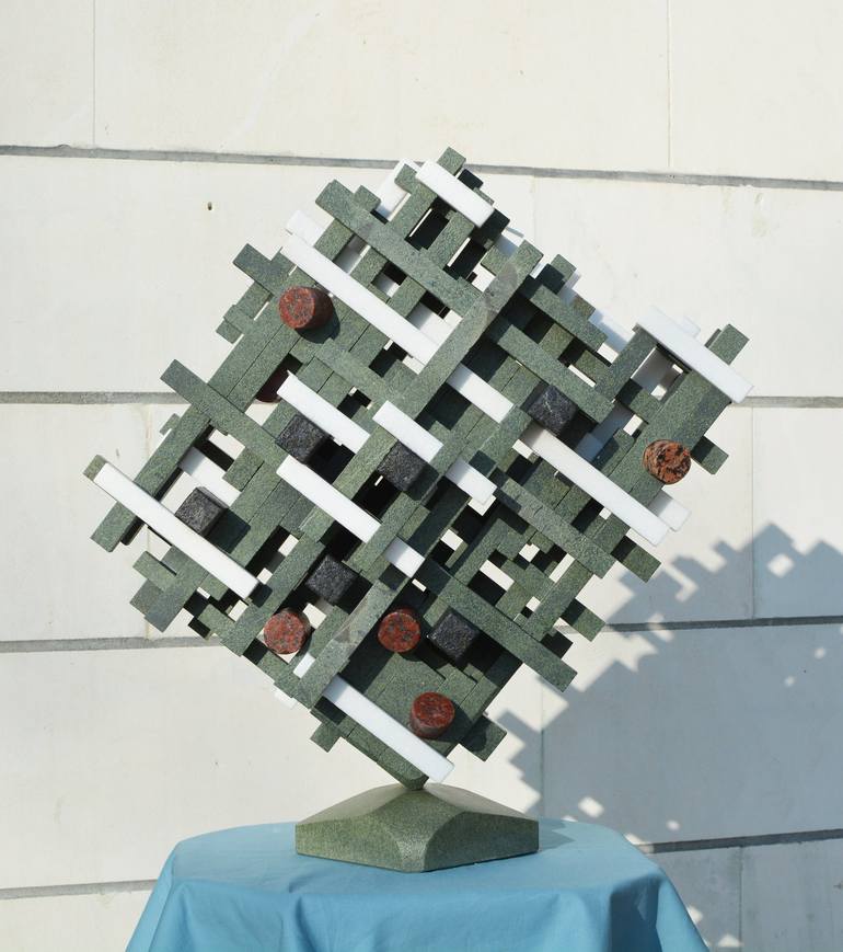 Original Cubism Science Sculpture by Ognyan Chitakov
