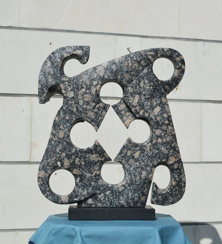 Original Abstract Expressionism Geometric Sculpture by Ognyan Chitakov