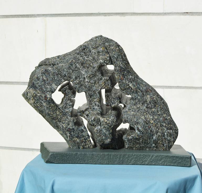 Original Abstract Expressionism Floral Sculpture by Ognyan Chitakov