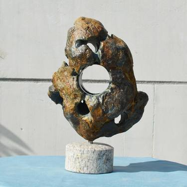 Original Abstract Outer Space Sculpture by Ognyan Chitakov