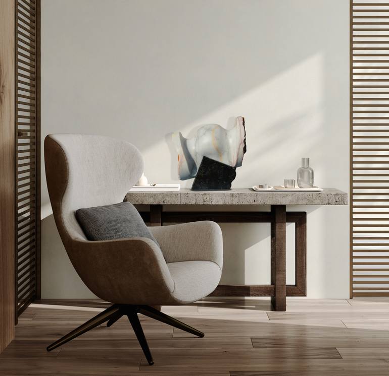 Original Abstract Expressionism Love Sculpture by Ognyan Chitakov