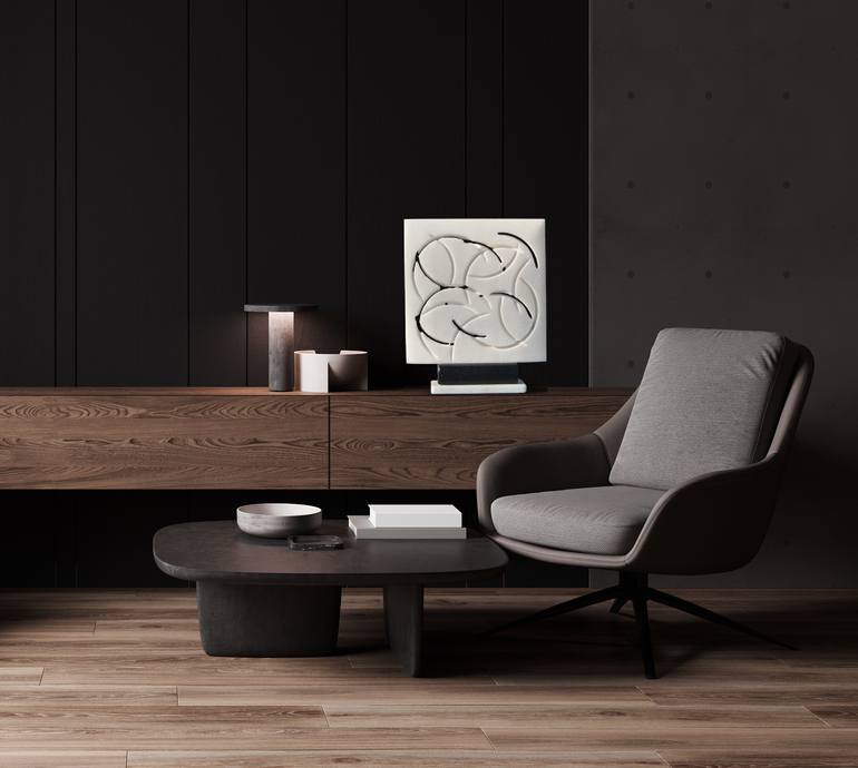 Original Abstract Expressionism Light Sculpture by Ognyan Chitakov