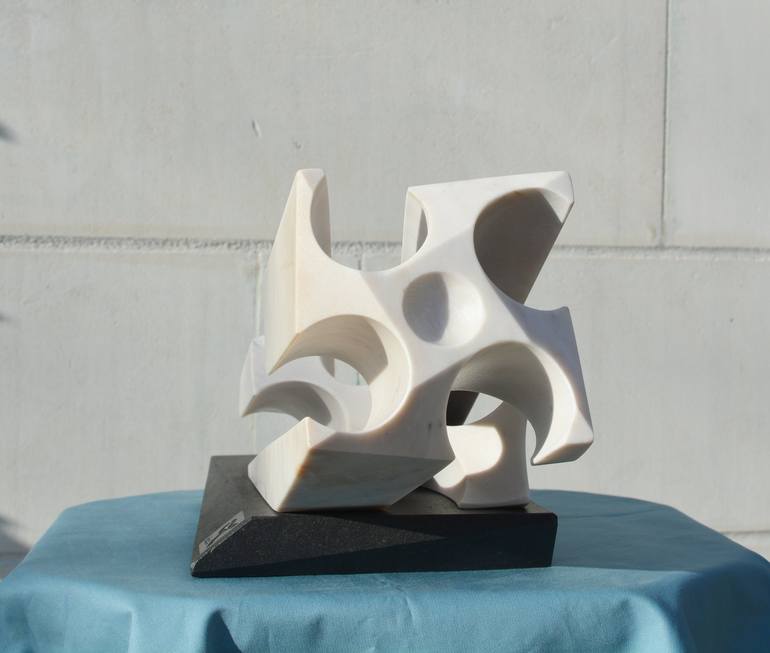 Original Cubism Outer Space Sculpture by Ognyan Chitakov