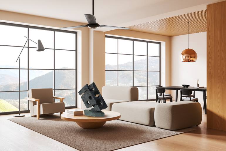 Original Abstract Geometric Sculpture by Ognyan Chitakov