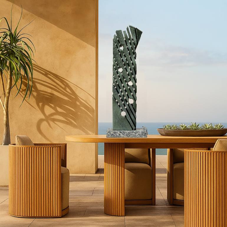 Original Abstract Expressionism Music Sculpture by Ognyan Chitakov