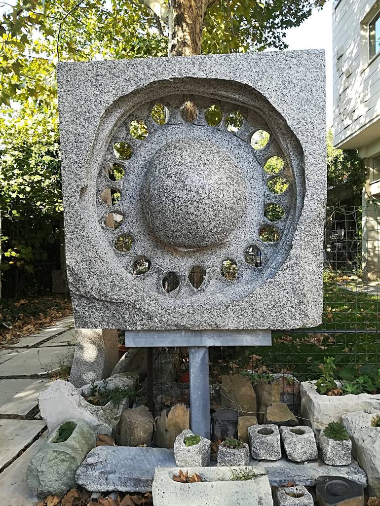 Original Cubism Garden Sculpture by Ognyan Chitakov