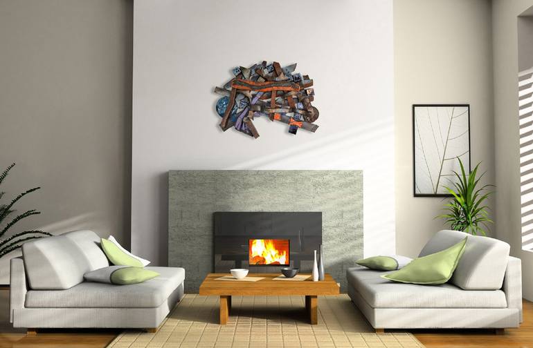 Original Abstract Wall Sculpture by Ognyan Chitakov