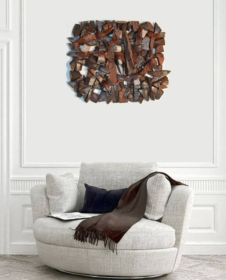 Original Abstract Wall Sculpture by Ognyan Chitakov