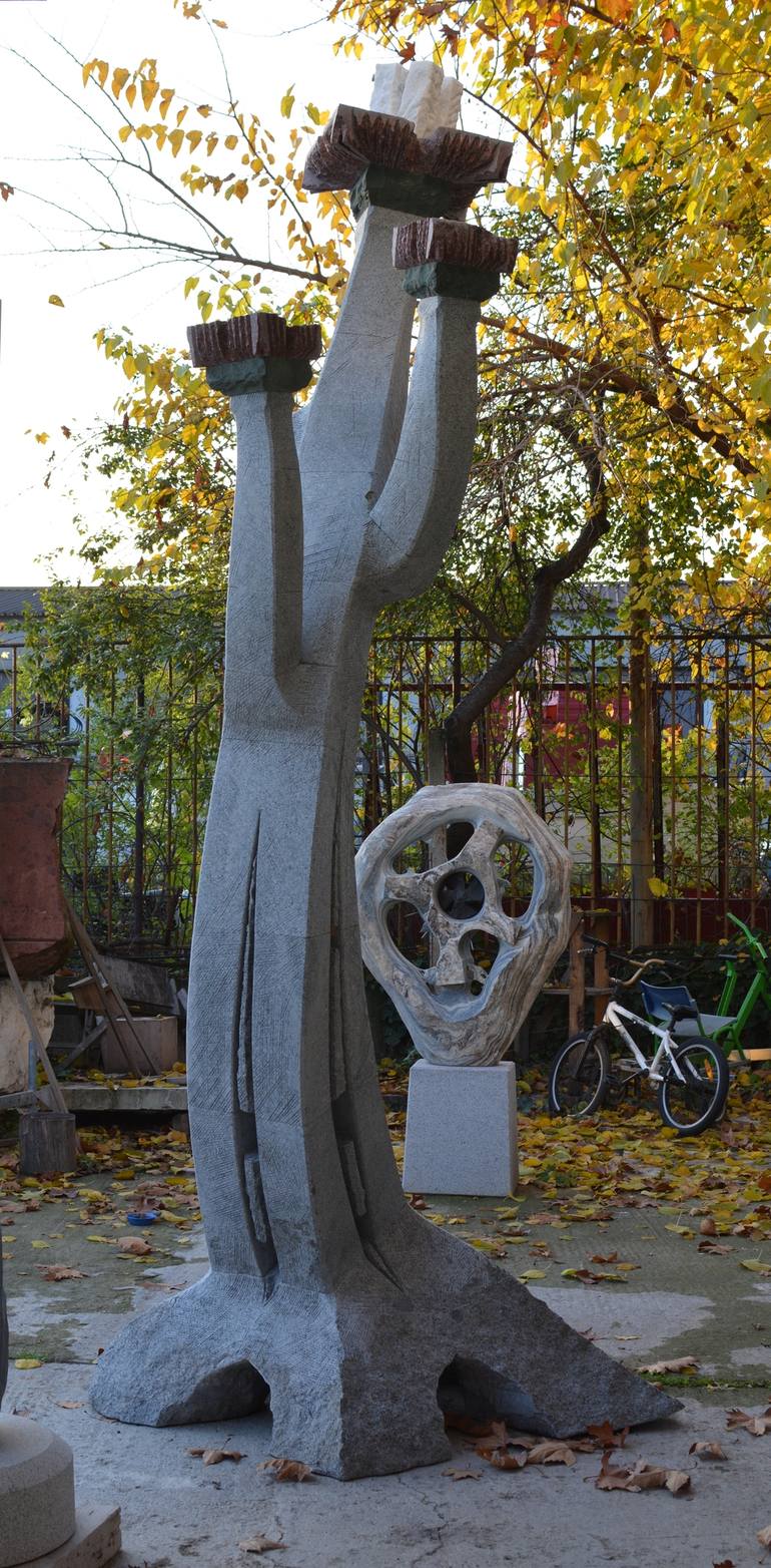 Original Art Deco Garden Sculpture by Ognyan Chitakov