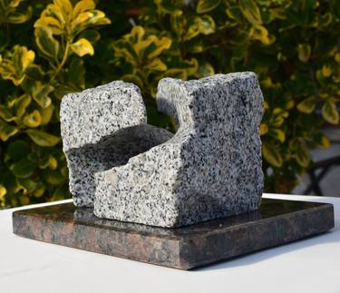 Original Cubism Landscape Sculpture by Ognyan Chitakov