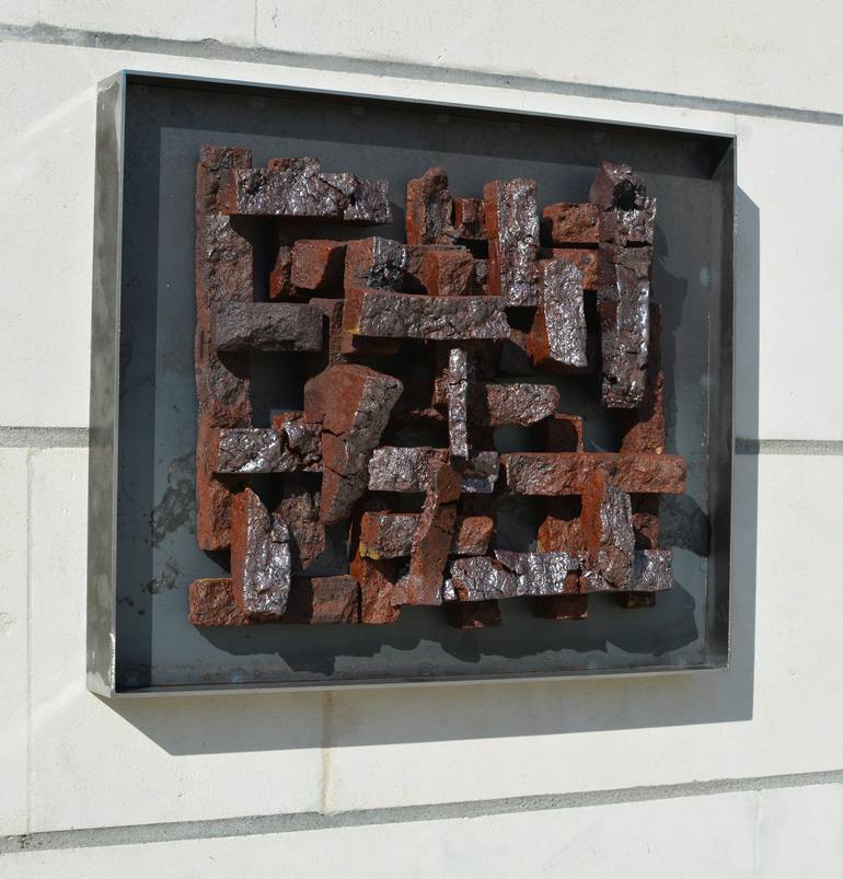 Original Abstract Wall Sculpture by Ognyan Chitakov