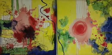 Original Abstract Expressionism Abstract Paintings by Abu Jafar