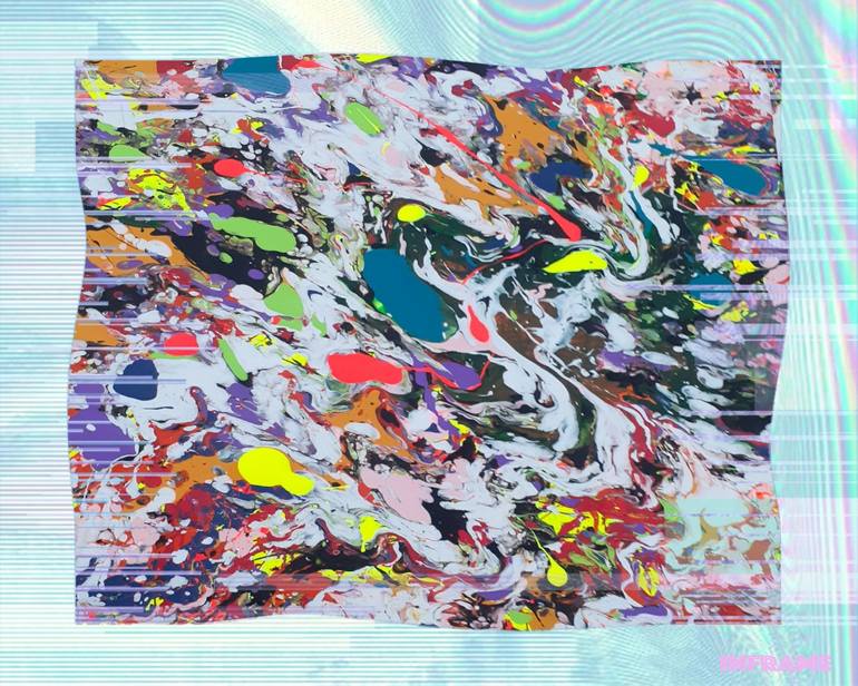 Original Abstract Expressionism Abstract Painting by Ervin Doepel