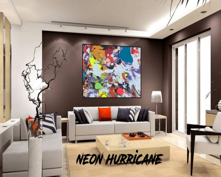 Original Abstract Expressionism Abstract Painting by Ervin Doepel