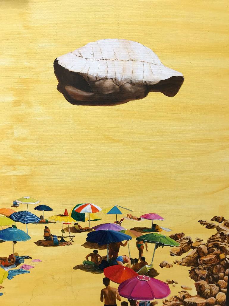 Original Figurative Beach Painting by Sofia Fresia