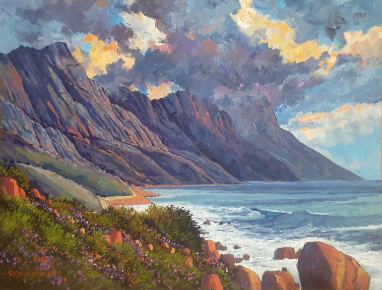 Tranquil Farm Scene in The Hex River Mountains Painting by