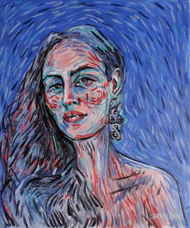 Print of Abstract Expressionism Portrait Paintings by Maria Shepelenko