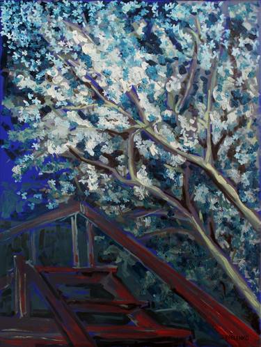 Print of Abstract Tree Paintings by Maria Shepelenko