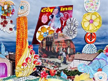 Original Popular culture Collage by Paula Aspin