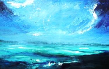 Print of Abstract Seascape Paintings by Suzette Bartlett