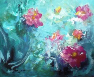 Print of Abstract Garden Paintings by Suzette Bartlett