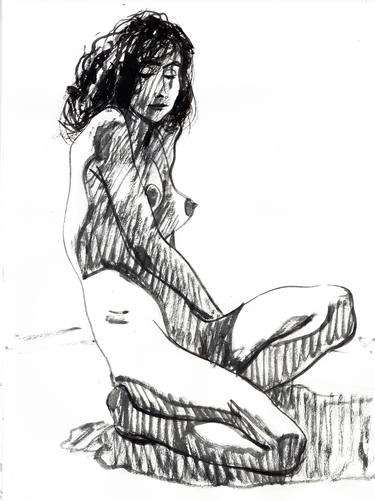 Print of Figurative Women Drawings by Oleg Omelchenko