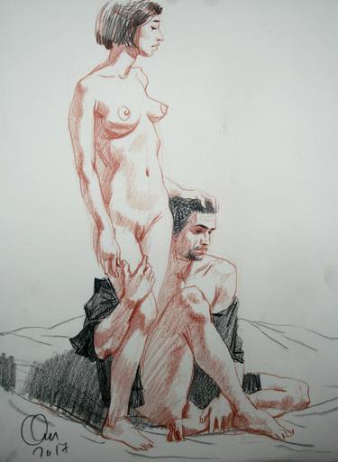 Print of Conceptual Erotic Drawings by Oleg Omelchenko