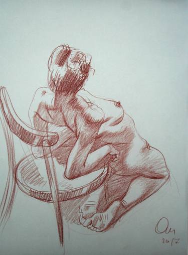 Print of Fine Art Nude Drawings by Oleg Omelchenko