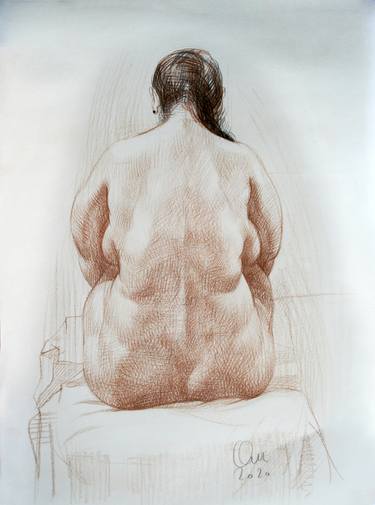 Print of Figurative Nude Drawings by Oleg Omelchenko