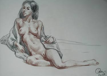 Print of Nude Drawings by Oleg Omelchenko