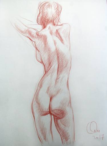 Print of Fine Art Nude Drawings by Oleg Omelchenko