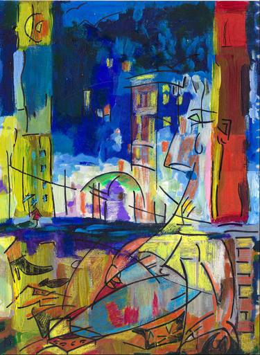 Print of Modern Cities Mixed Media by Mark Fleming