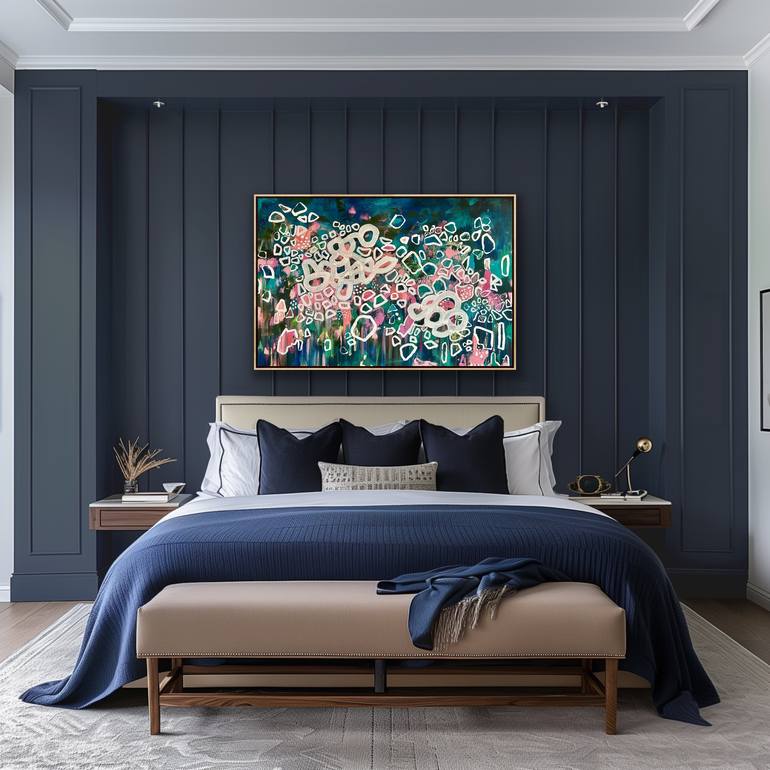 Original Abstract Expressionism Abstract Painting by Lou Sheldon