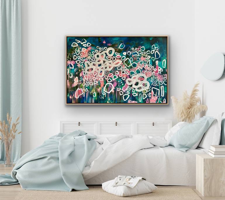 Original Abstract Expressionism Abstract Painting by Lou Sheldon