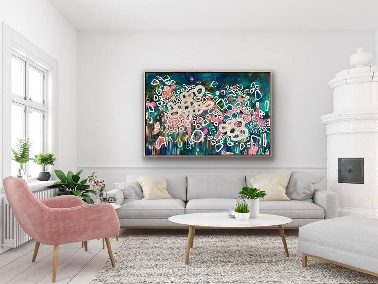 Original Abstract Expressionism Abstract Painting by Lou Sheldon