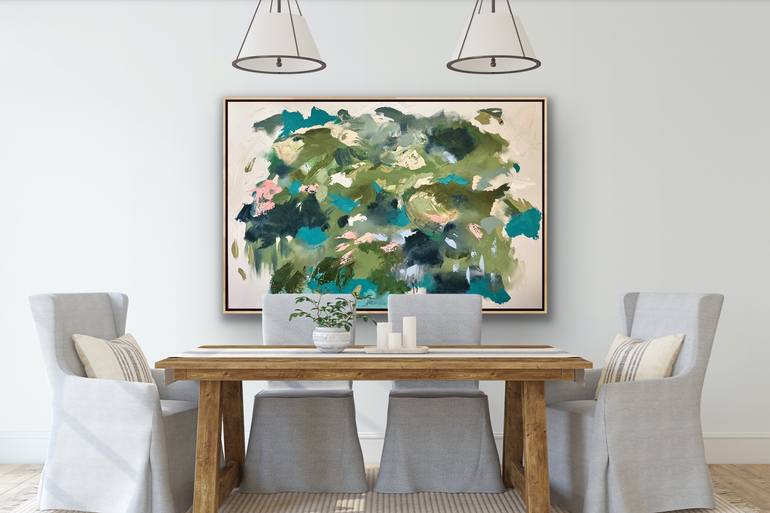 Original Abstract Expressionism Abstract Painting by Lou Sheldon