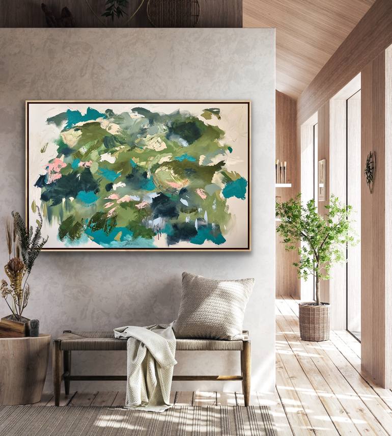 Original Abstract Expressionism Abstract Painting by Lou Sheldon