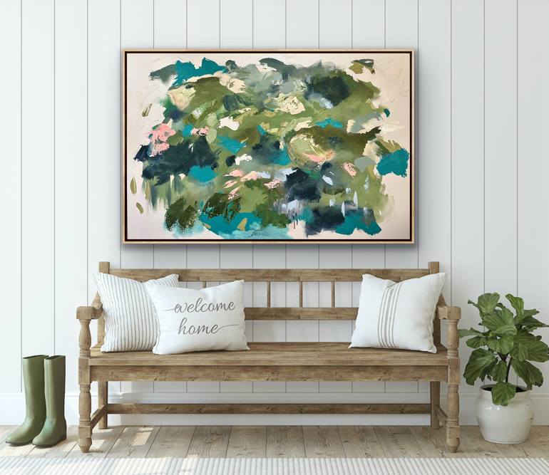 Original Abstract Expressionism Abstract Painting by Lou Sheldon
