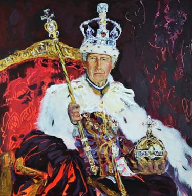 King Charles III Crowning Portrait Painting 698 thumb