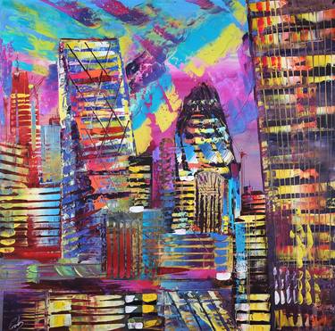 Print of Abstract Expressionism Architecture Paintings by Eraclis Aristidou