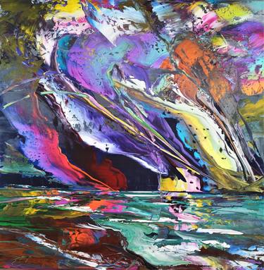 Original Abstract Landscape Paintings by Eraclis Aristidou