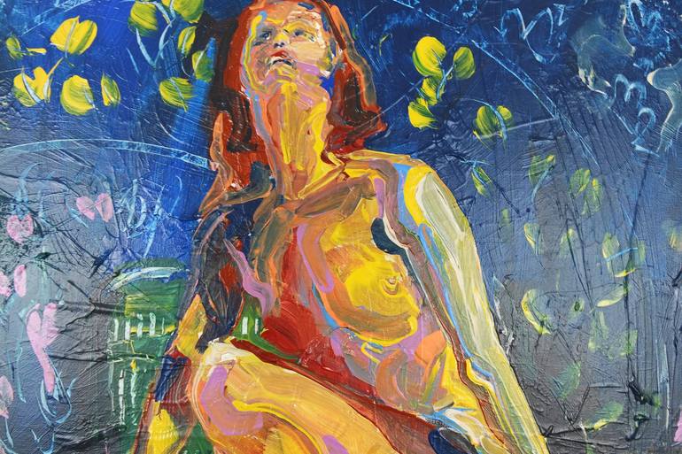 Original Nude Painting by Eraclis Aristidou