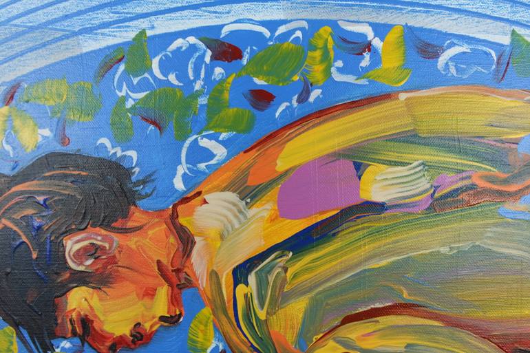 Original Abstract Expressionism Health & Beauty Painting by Eraclis Aristidou