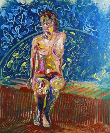 Original Abstract Expressionism Nude Paintings by Eraclis Aristidou