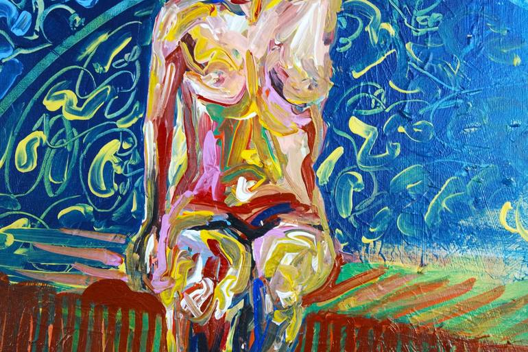 Original Nude Painting by Eraclis Aristidou