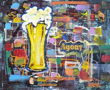 Pop-art Abstract Beer Alcohol Agony 202 thumb
