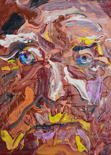 Original Abstract Expressionism Portrait Paintings by Eraclis Aristidou
