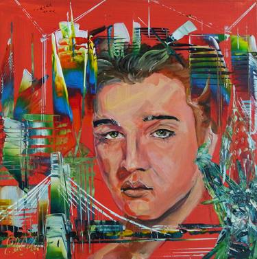 Original Abstract Expressionism Pop Culture/Celebrity Paintings by Eraclis Aristidou