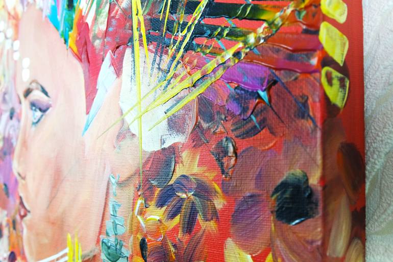 Original Abstract Expressionism Cities Painting by Eraclis Aristidou