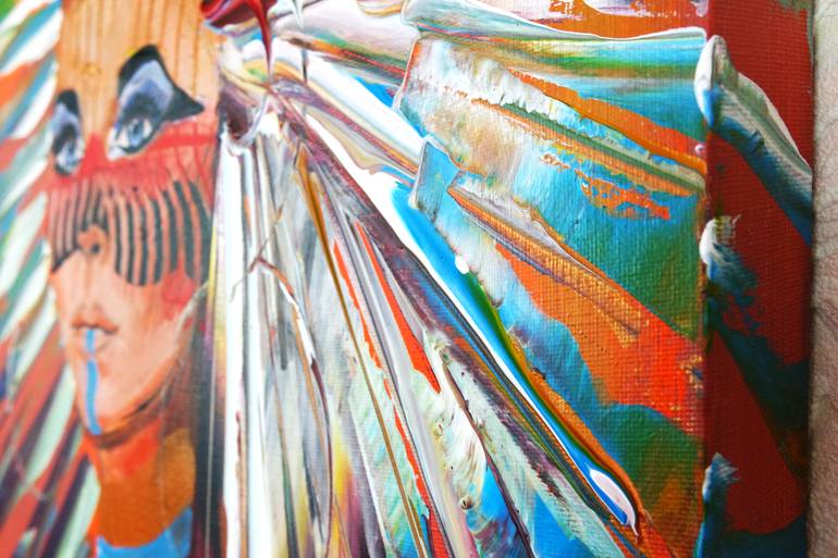 Original Abstract Expressionism Fashion Painting by Eraclis Aristidou